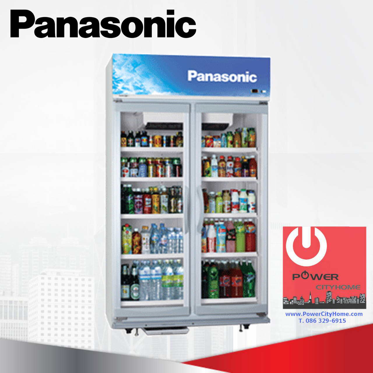 ตู้แช่เครื่องดื่ม panasonic 36.5 คิว รุ่น SBC-P2DBA