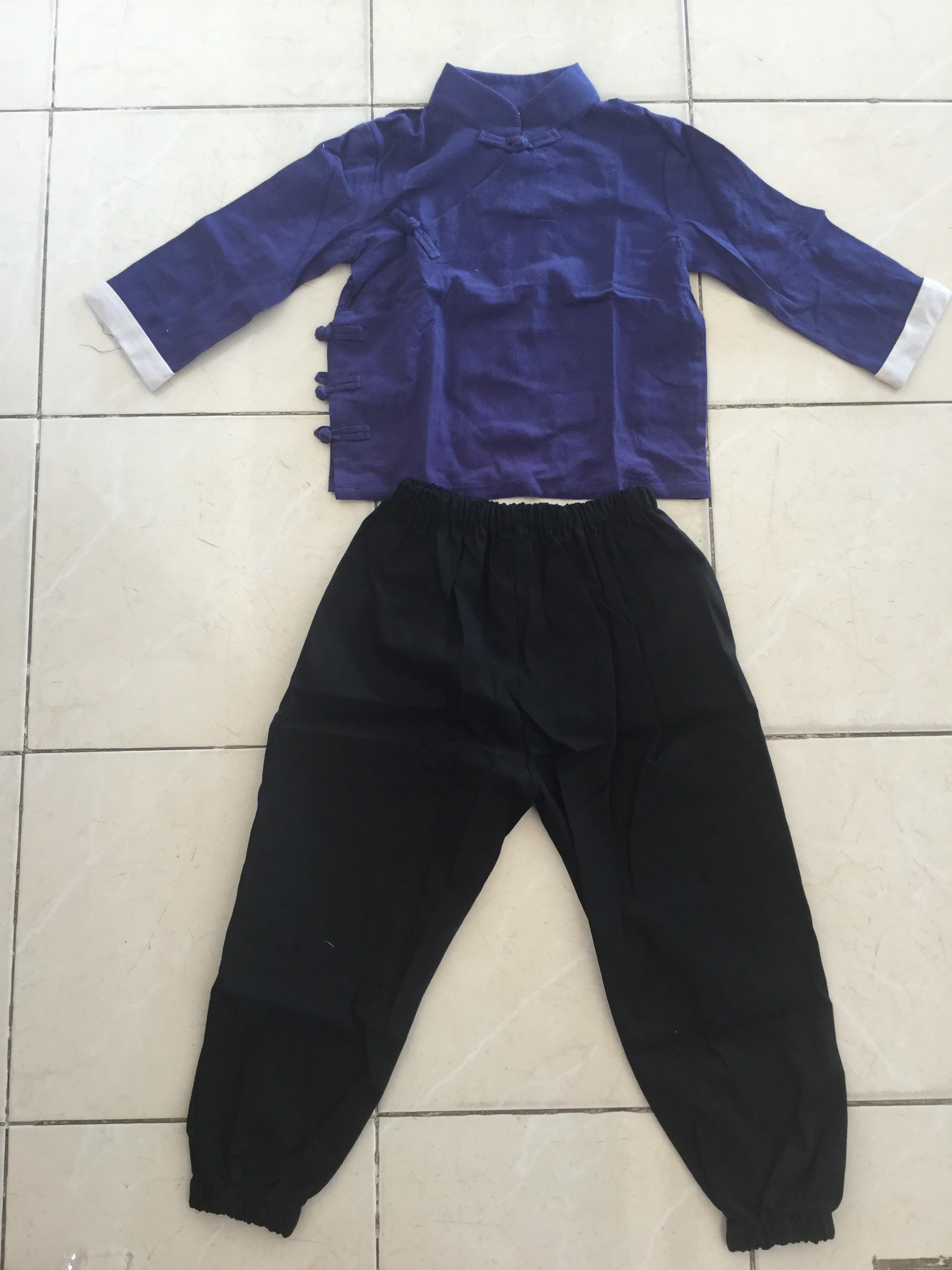 ชุดจีนเด็กชาย สีน้ำเงิน ผ้าฝ้าย รหัส BBB65 สินค้าพร้อมส่ง