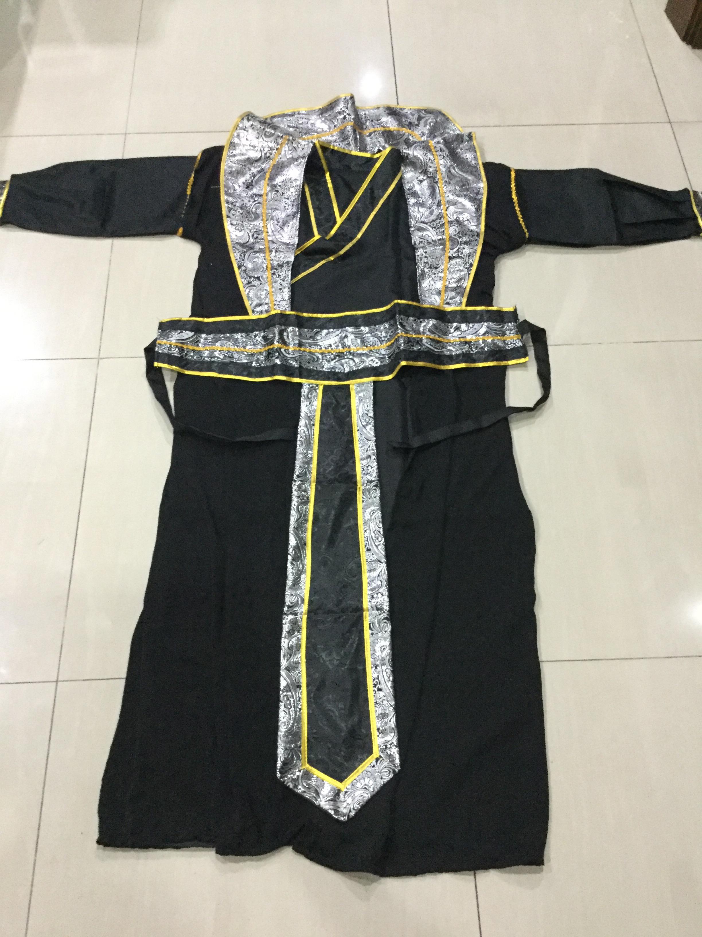 ชุดนักรบ สีดำ รหัส BL 68 สินค้าพร้อมส่ง