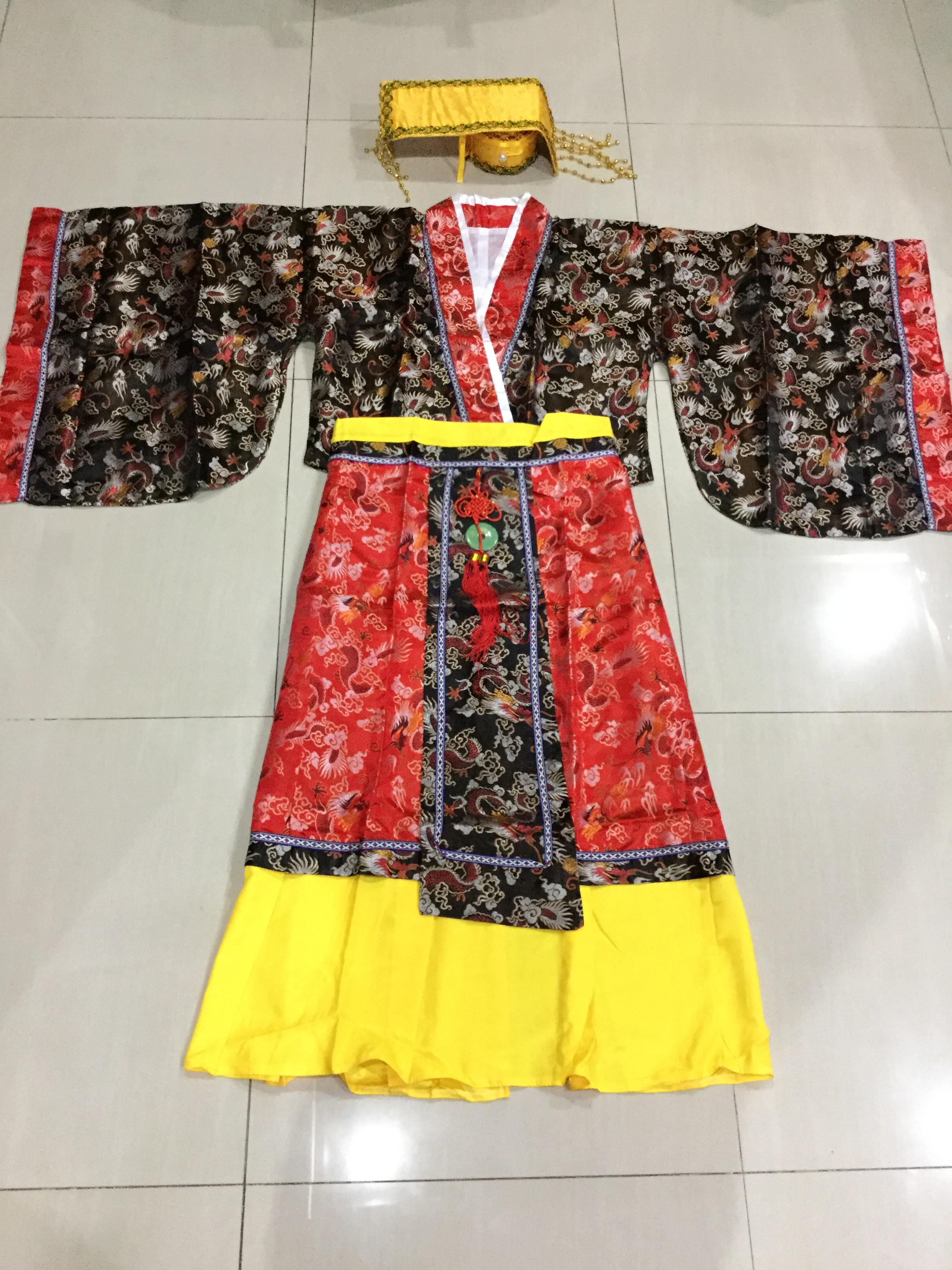 ชุดจักรพรรดิฮั่น สีดำ รหัส KK 107 สินค้าพร้อมส่ง