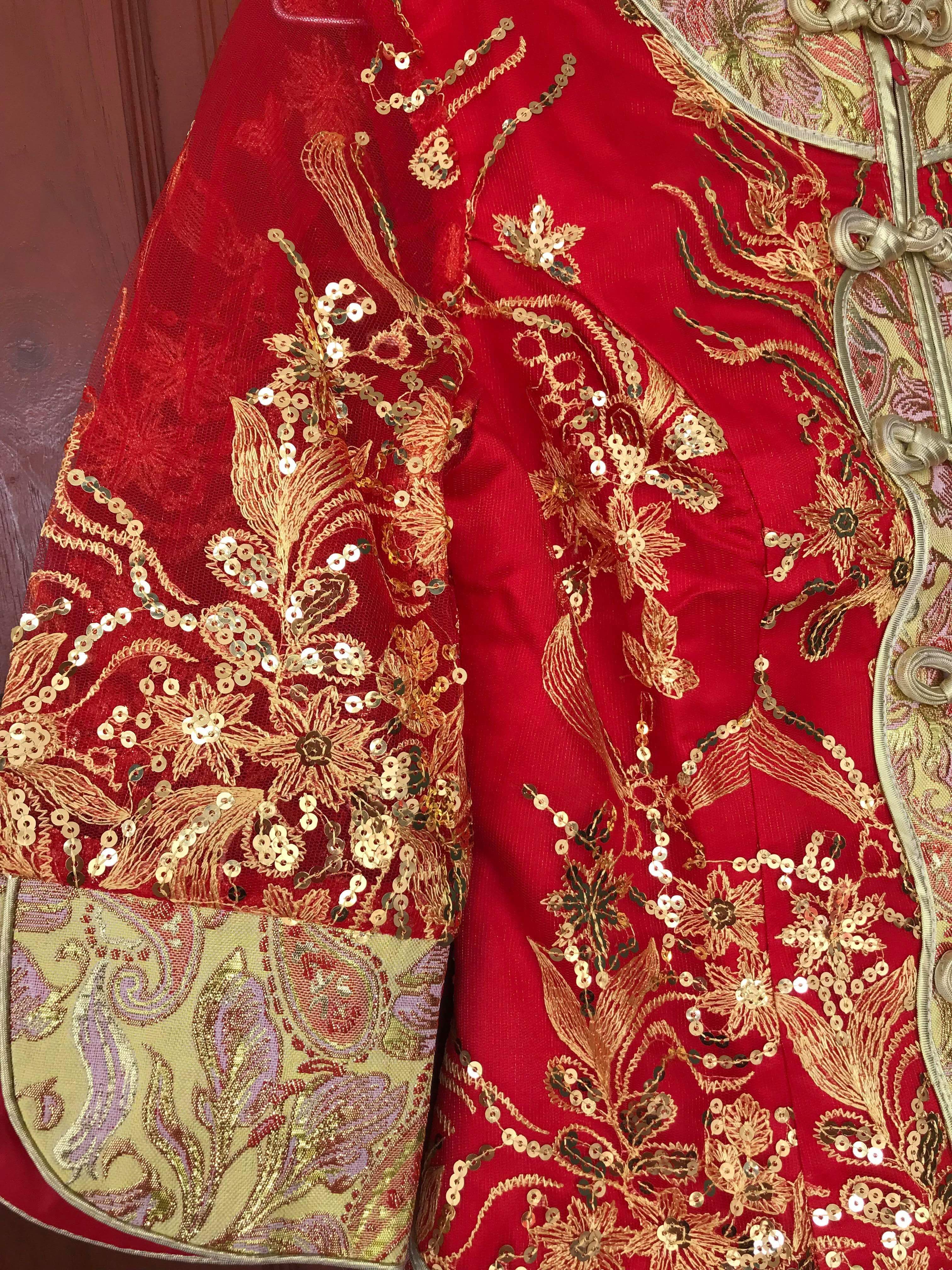 ชุดเจ้าสาวสีแดง รหัส VL 115สินค้าพร้อมส่ง