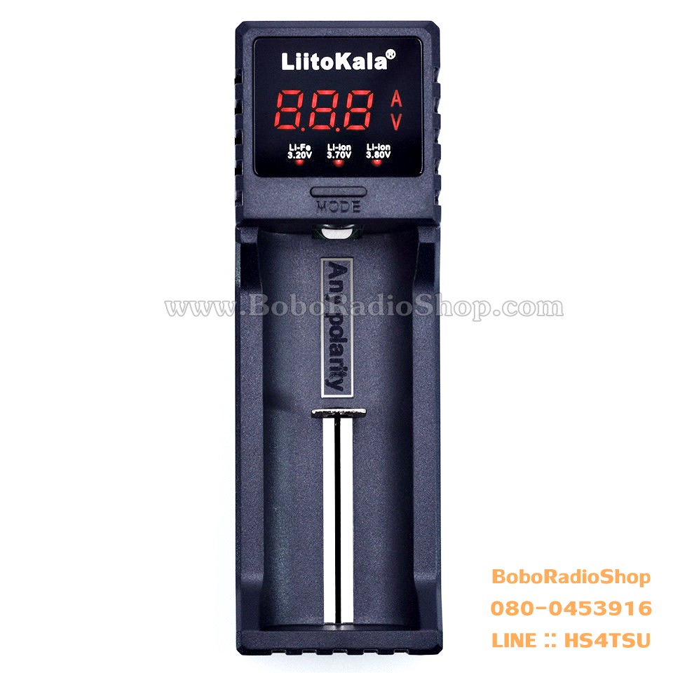 LiitoKala Lii-S1 เครื่องชาร์จแบบ 1 ช่อง พร้อมหน้าจอแสดงผล