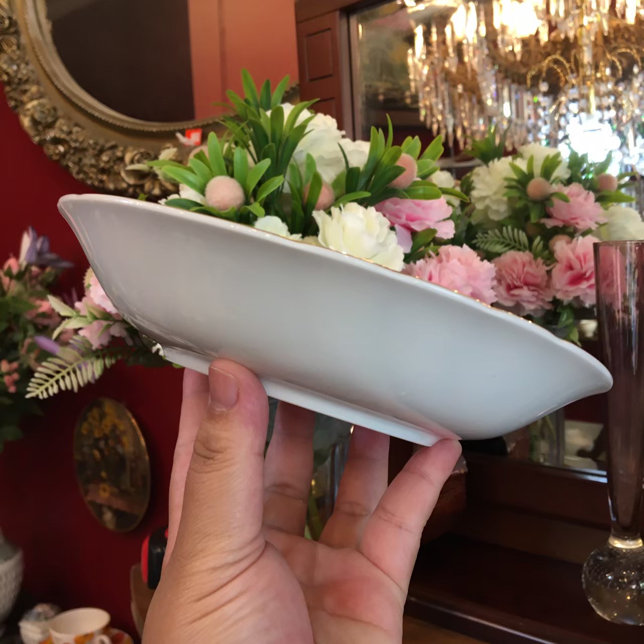 จานอาหารขอบทอง NARUMI 6 ใบ