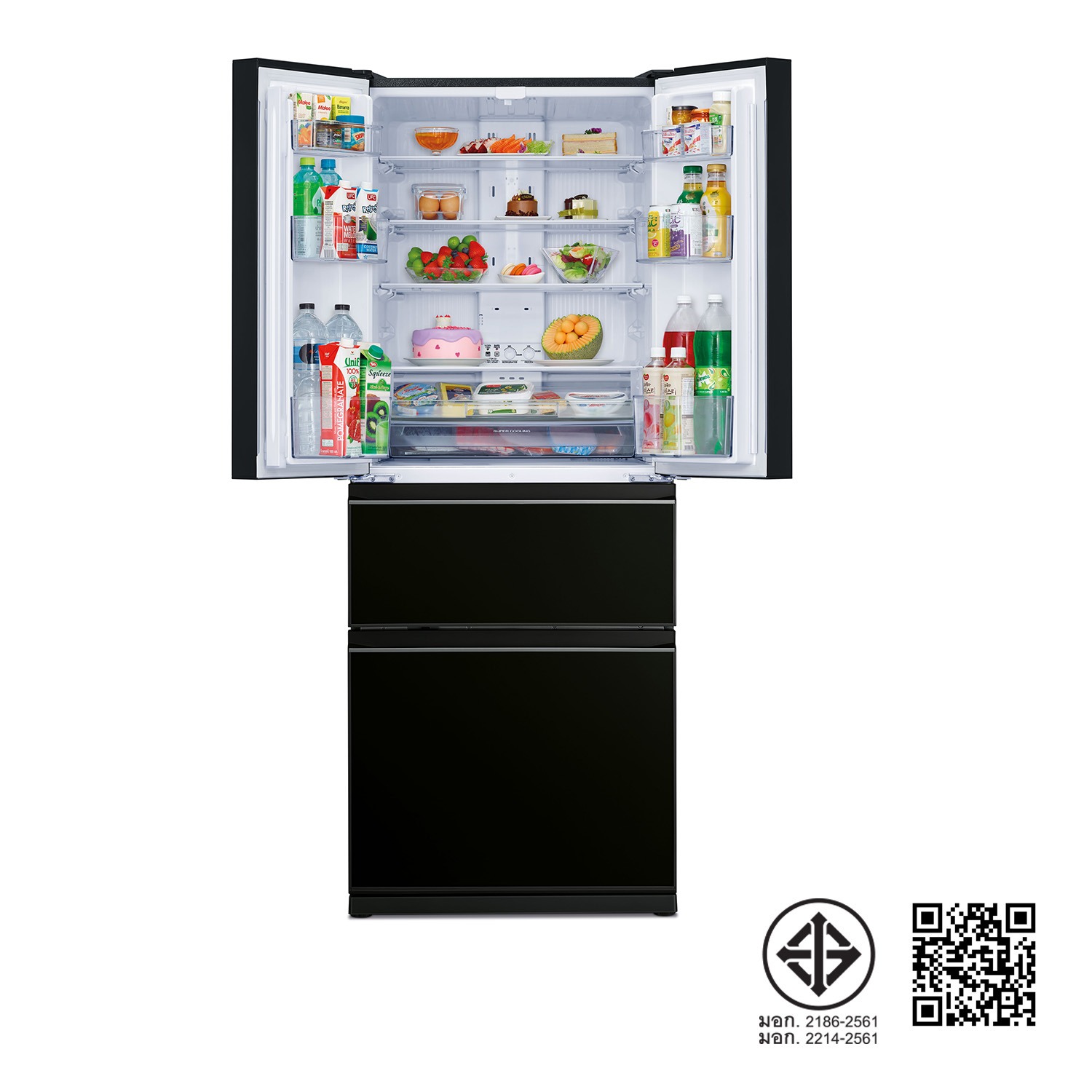 ตู้เย็น Mitsubishi 4 ประตู MINI LX รุ่น MR-LX50EY ความจุ 442 / 15.6 (ลิตร/คิว)