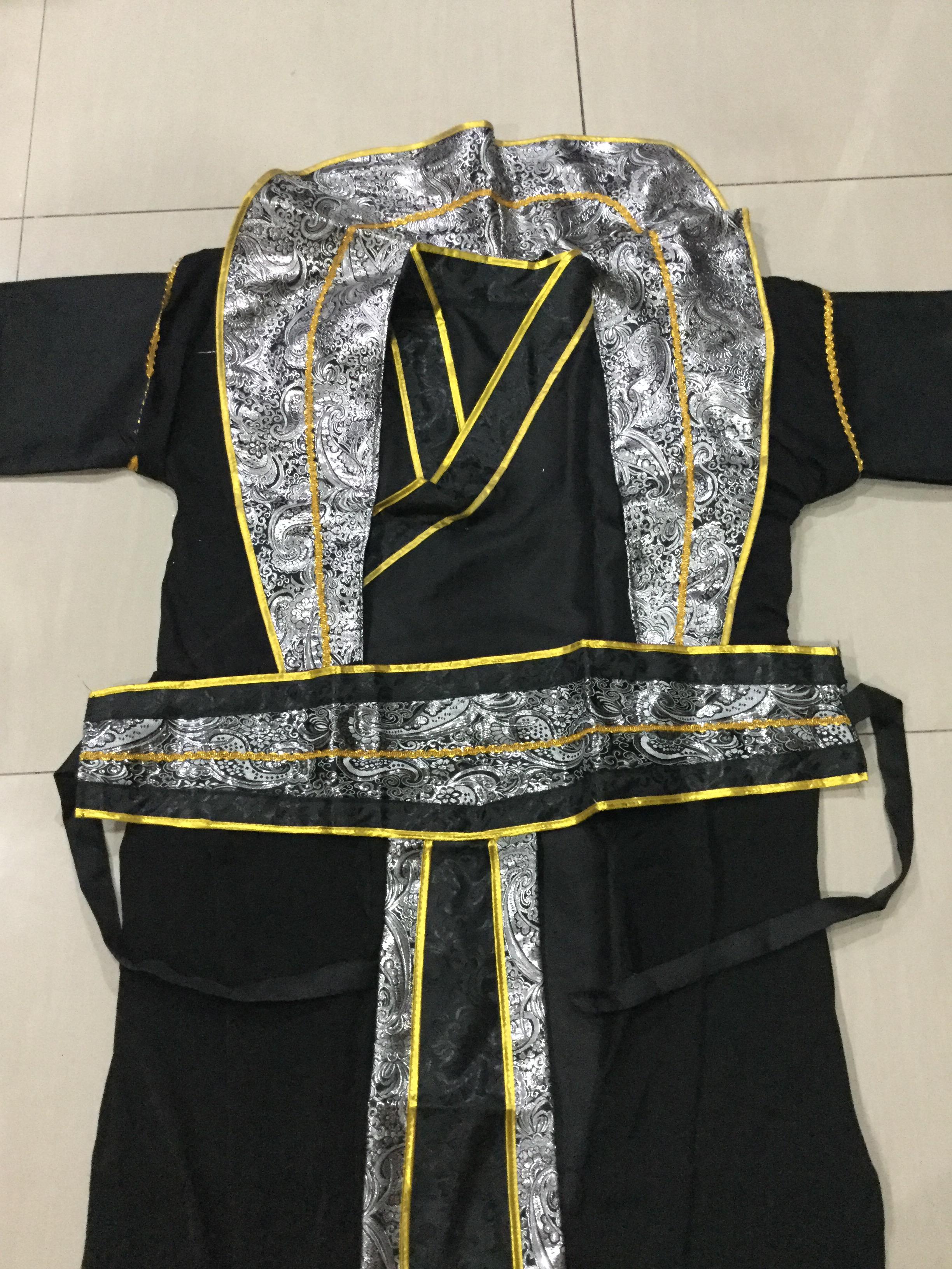 ชุดนักรบ สีดำ รหัส BL 68 สินค้าพร้อมส่ง