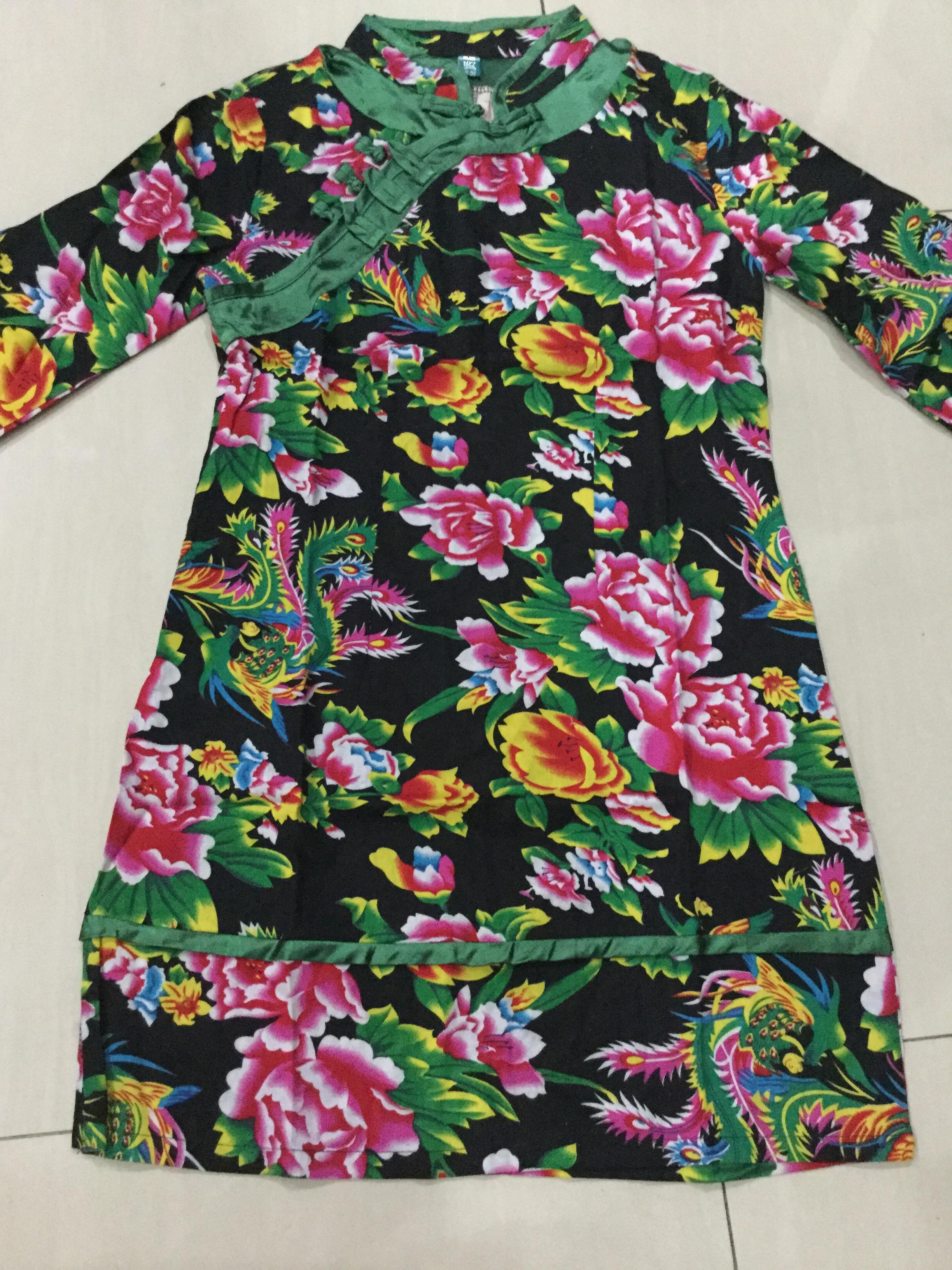 เดรสสีดำ ผ้าฝ้าย รหัส R52 สินค้าพร้อมส่ง