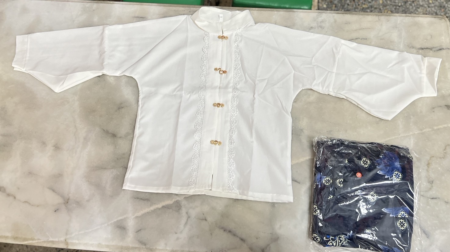 #หม่าเมี่ยนแขนยาว สีน้ำเงิน