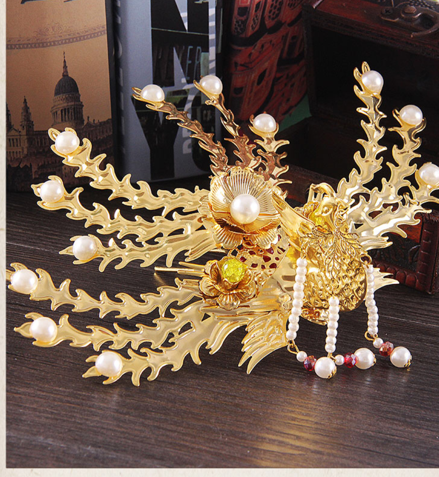 ประดับผม มุขสีขาว รหัส #16