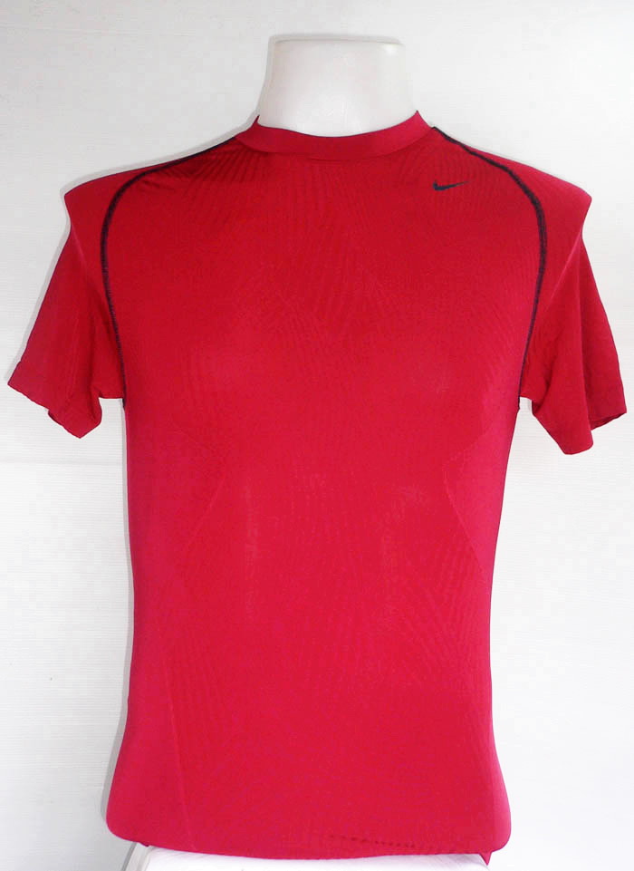 เสื้อรัดกล้ามเนื้อ NIKE PRO แขนสั้น สีแดง ไซส์ XL