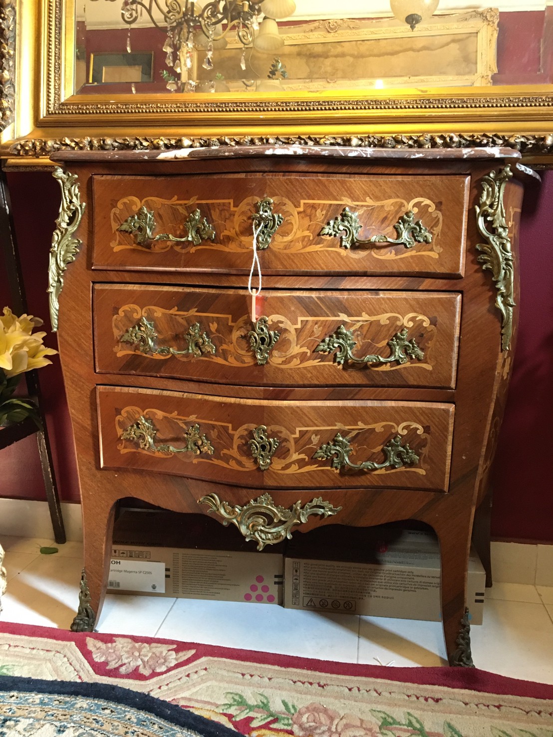 โต๊ะท๊อปหินอ่อนงานฝรั่งเศส