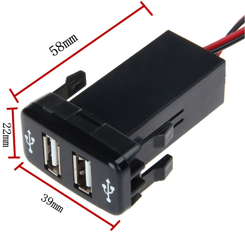 USB Charger สำหรับรถโตโยต้า