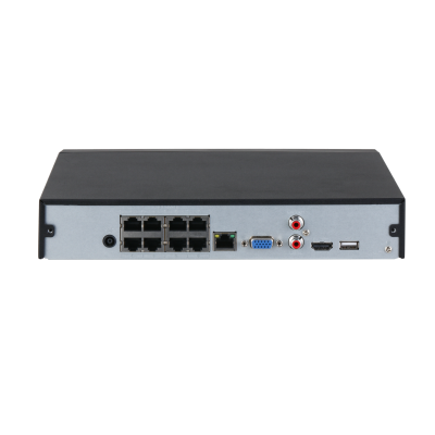 DHU-4108HS8P4KS3 8CH Compact 1U 8PoE 1HDD Lite Network Video Recorder
