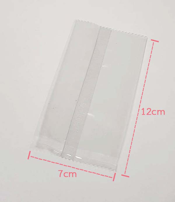 โปรโมชั่น//ถุงซีลกลาง ขอบหยัก 7x12 เนื้อใส แพ็ค 100 ใบ