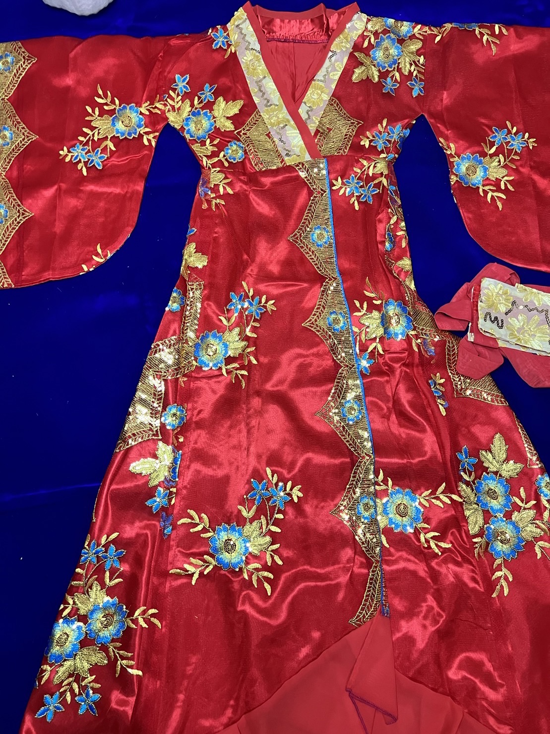 #ชุดเจ้าหญิงฮั่นฝูสีแดง . รหัส FHN198 สินค้าพร้อมส่ง