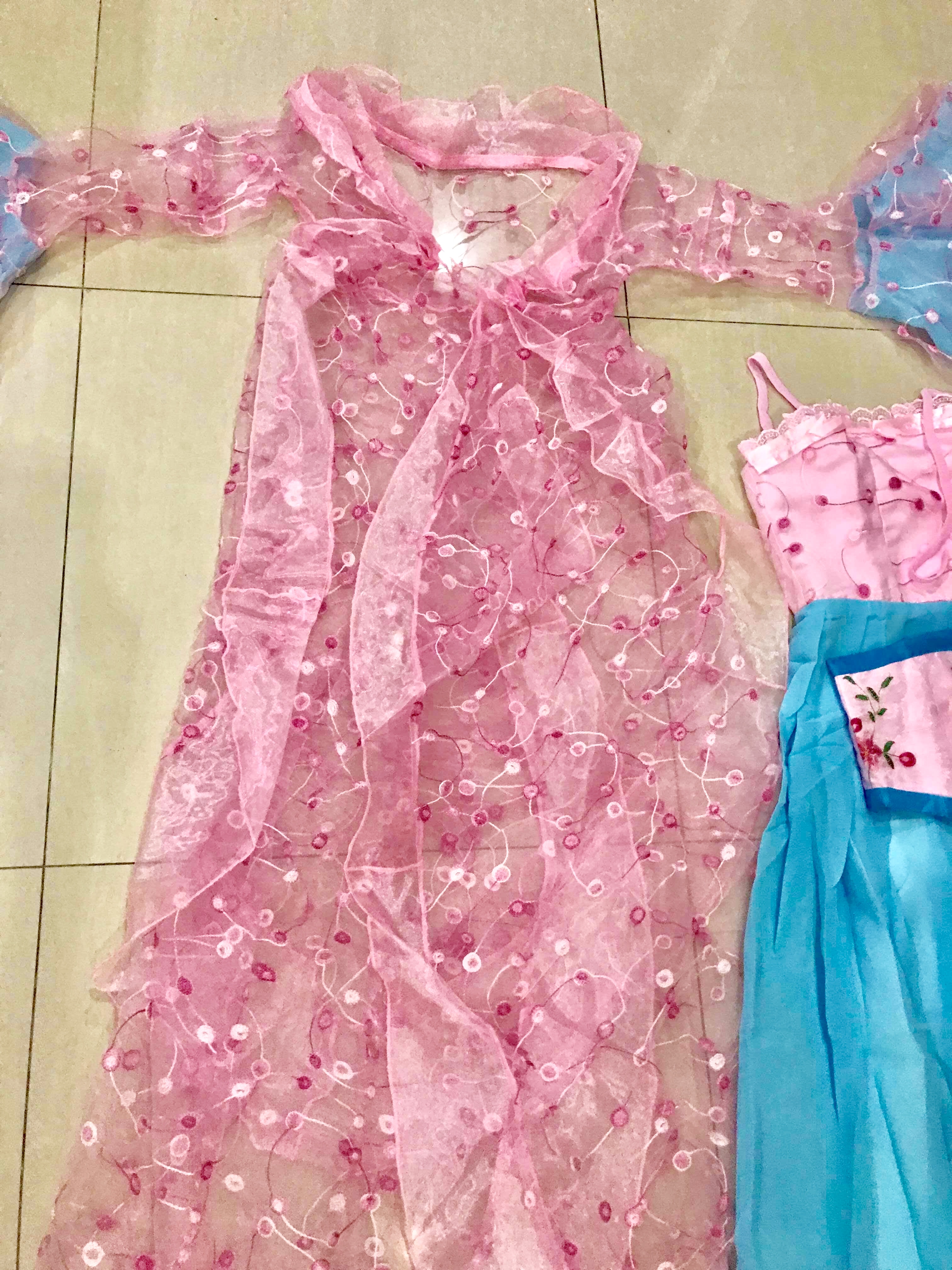 ชุดองค์หญิงราชวงค์ถังสีชมพู รหัส VJ 148 สินค้าพร้อมส่ง