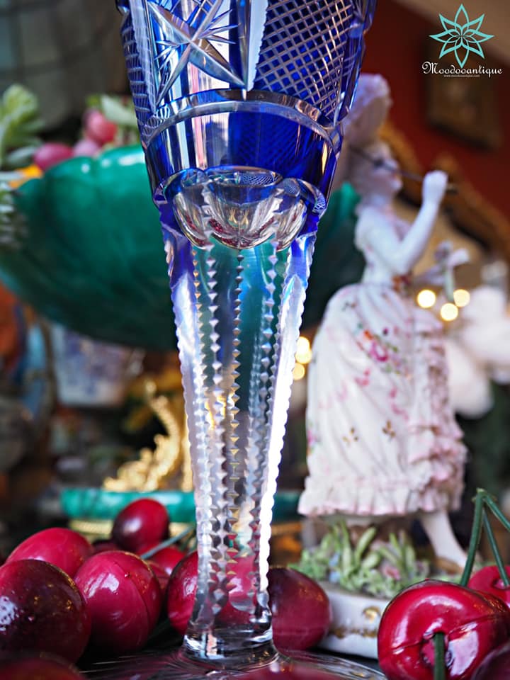 Bohemia Crystal) สีน้ำเงิน