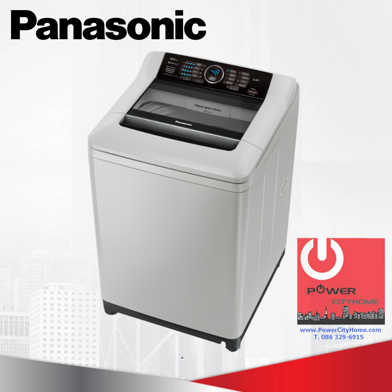 เครื่องซักผ้า Panasonic ฝาบน 12.5 กก. รุ่น NA-F125A4