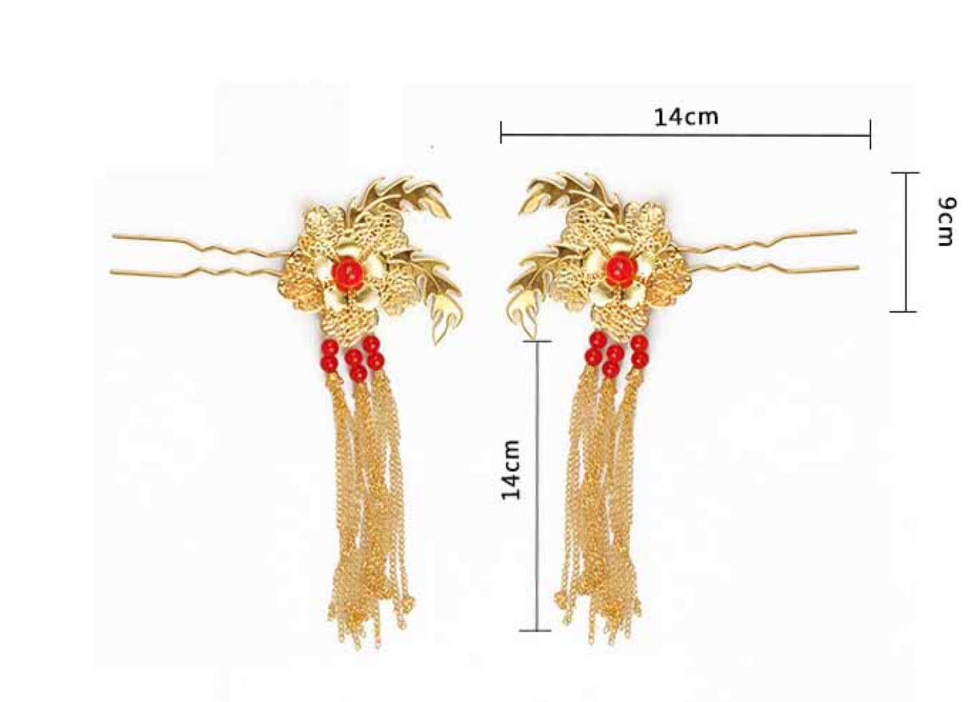 ปิ่นปักผม รหัส #F มีตำหนิ มีสีดำขึ้นตามโคนปิ่น