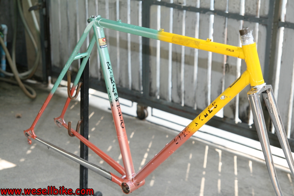 เฟรมเสือหมอบโครโมลี่ Pinarello ท่อColumbus Tretubi ไซส์ S