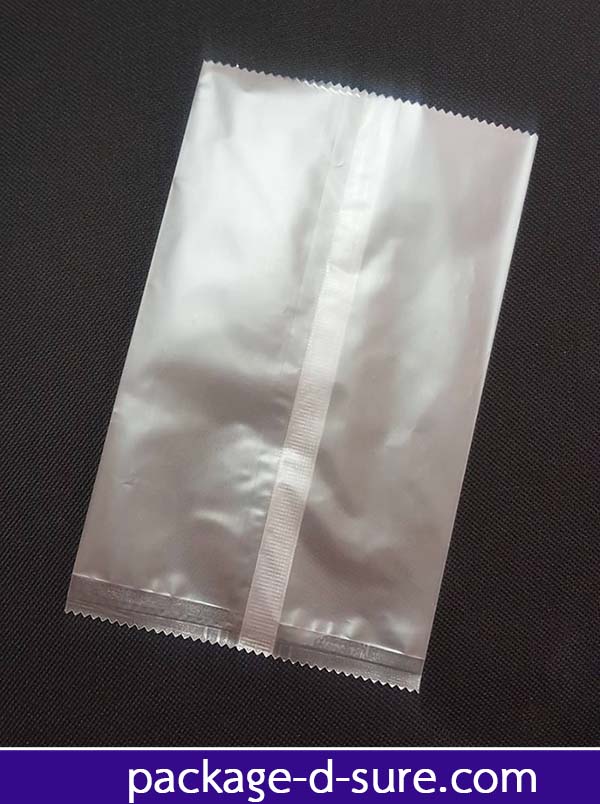 ถุงซีลกลาง ขอบหยัก 12x19 เนื้อกึ่งขุ่น แพ็ค 100 ใบ