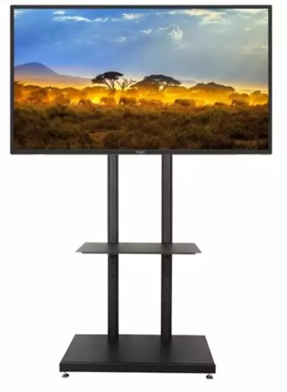 ขาตั้งทีวี พร้อมชั้นวาง 1 ชั้น รุ่น S17 รองรับการใส่ล้อ เลื่อนทีวีขึ้นลงได้ตลอดเสา ล้อล็อคได้ สูง 175 ซ.ม. (รองรับทีวี ขนาด 32-65 นิ้ว) สามารถใส่ทีวีได้ถึง 75 นิ้ว