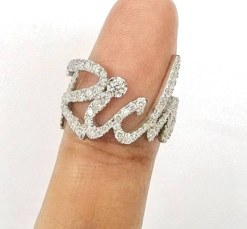 แหวนเพชรแท้ตัวอักษร Rich