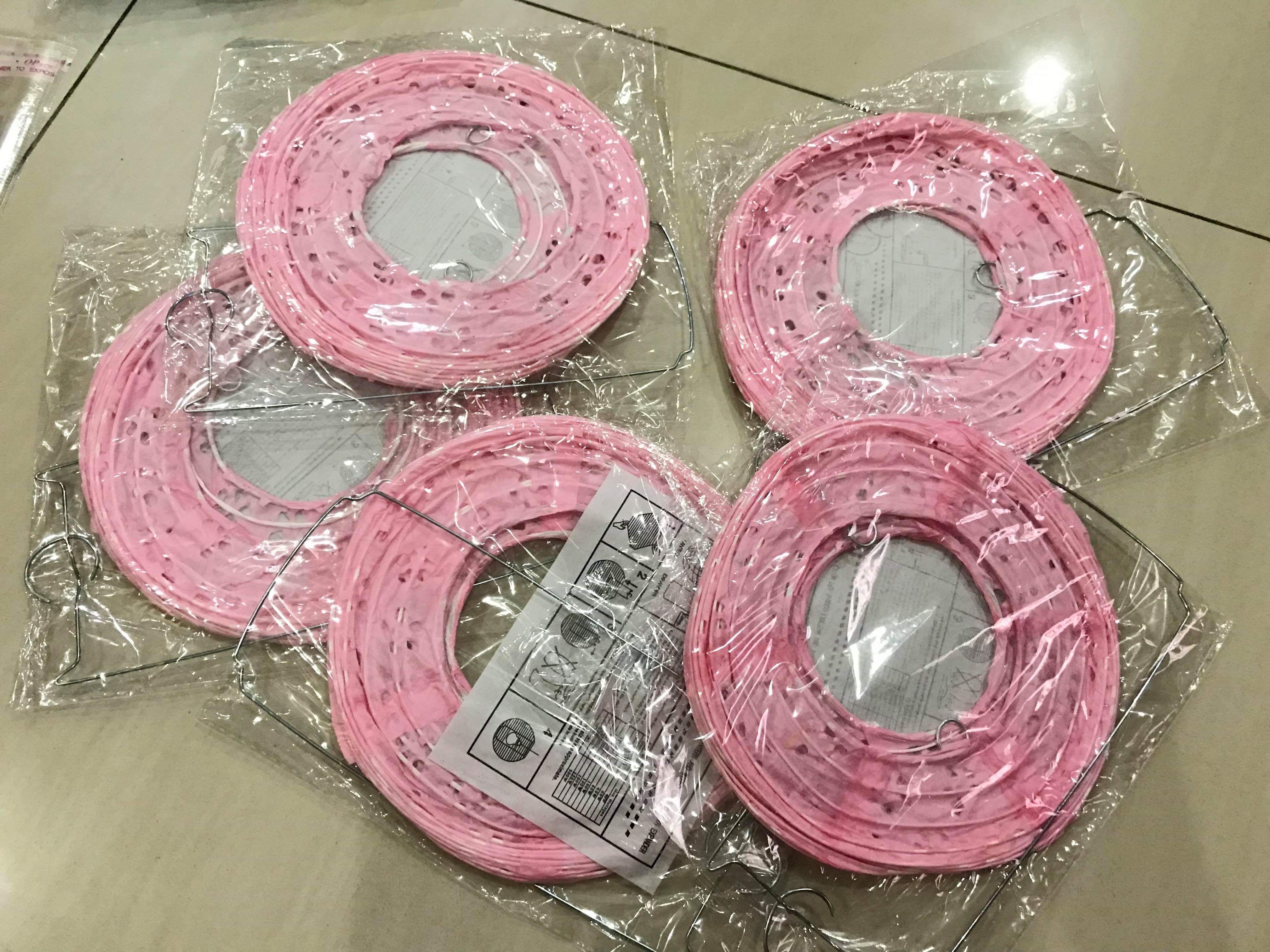 โคมไฟถือ สีชมพู แสงไฟ 7 สี #5 สินค้าพร้อมส่ง