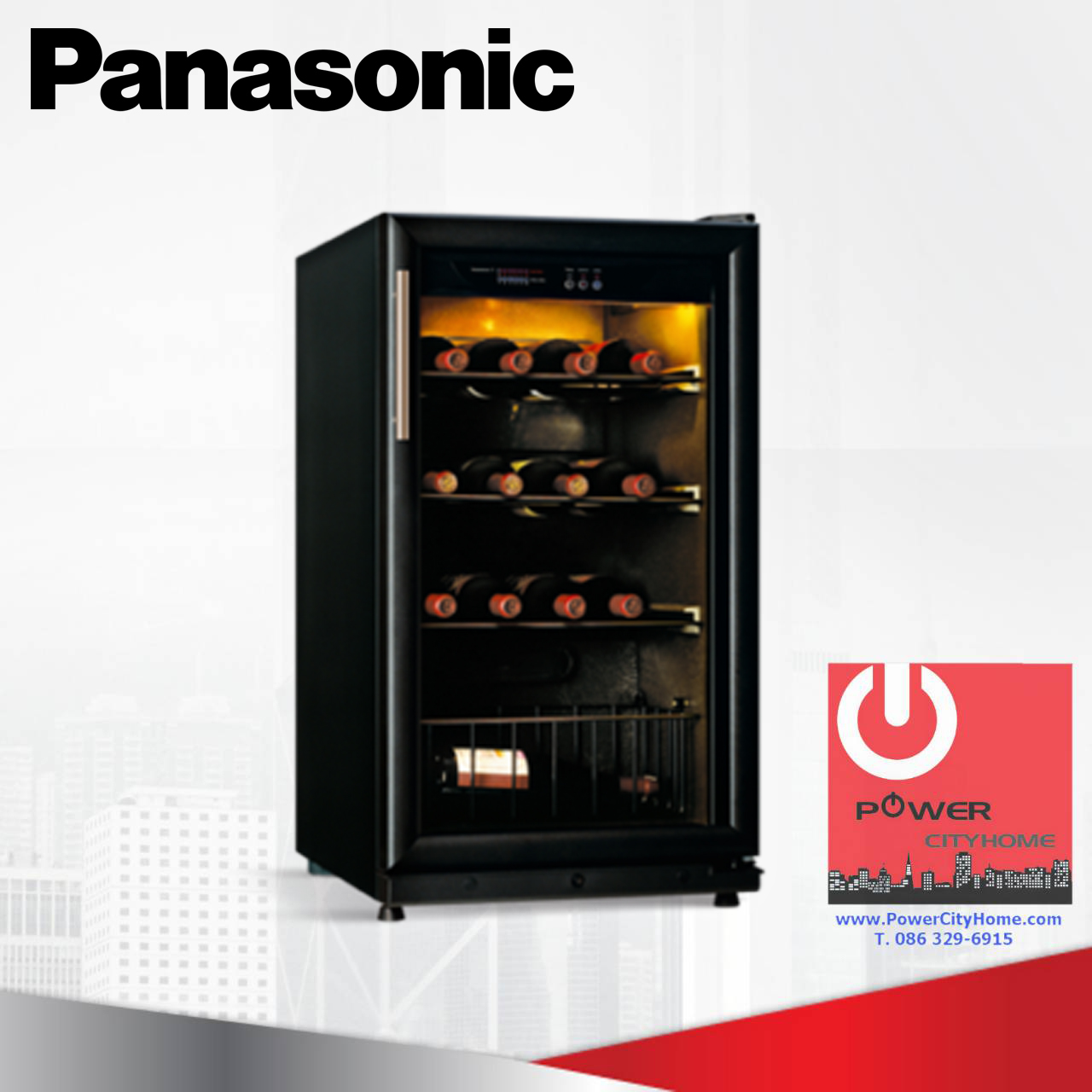 ตู้แช่ไวน์ Panasonic 24 ขวด รุ่น SBC-P245K