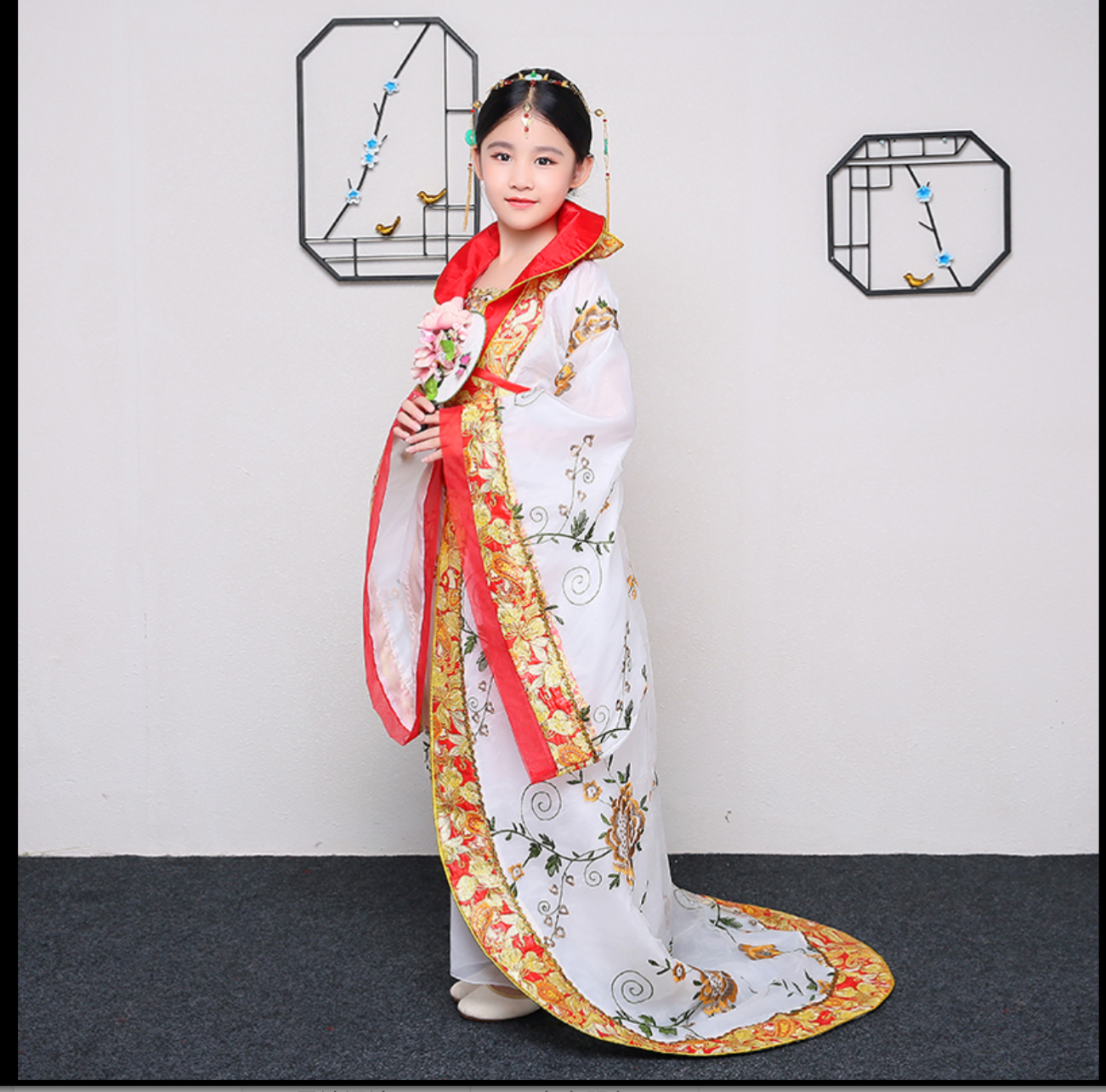 ชุดองค์หญิงราชวงศ์ถัง สีขาว. รหัสFIN 158 สินค้าพร้อมส่ง