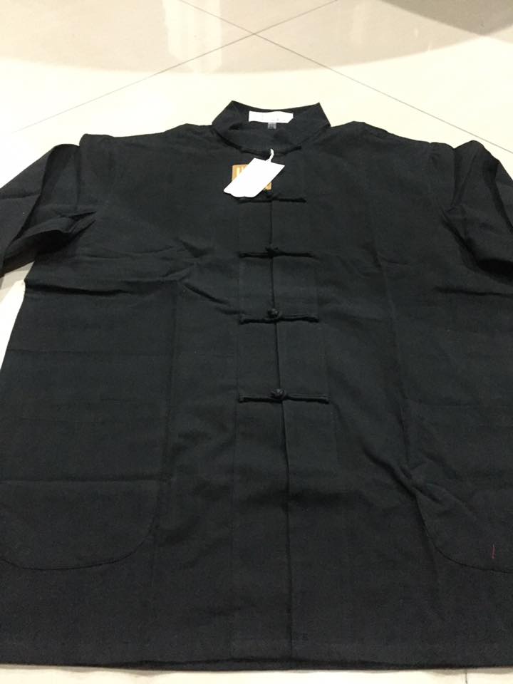 เสื้อสีดำ ผ้าฝ้าย. รหัส T35. (สินค้าพร้อมส่ง)