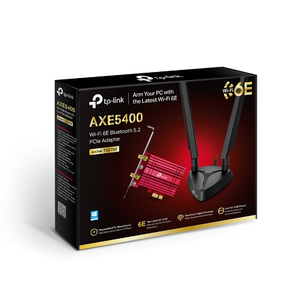 Archer TXE75E AXE5400 Wi-Fi 6E Bluetooth 5.3 PCIe Adapter