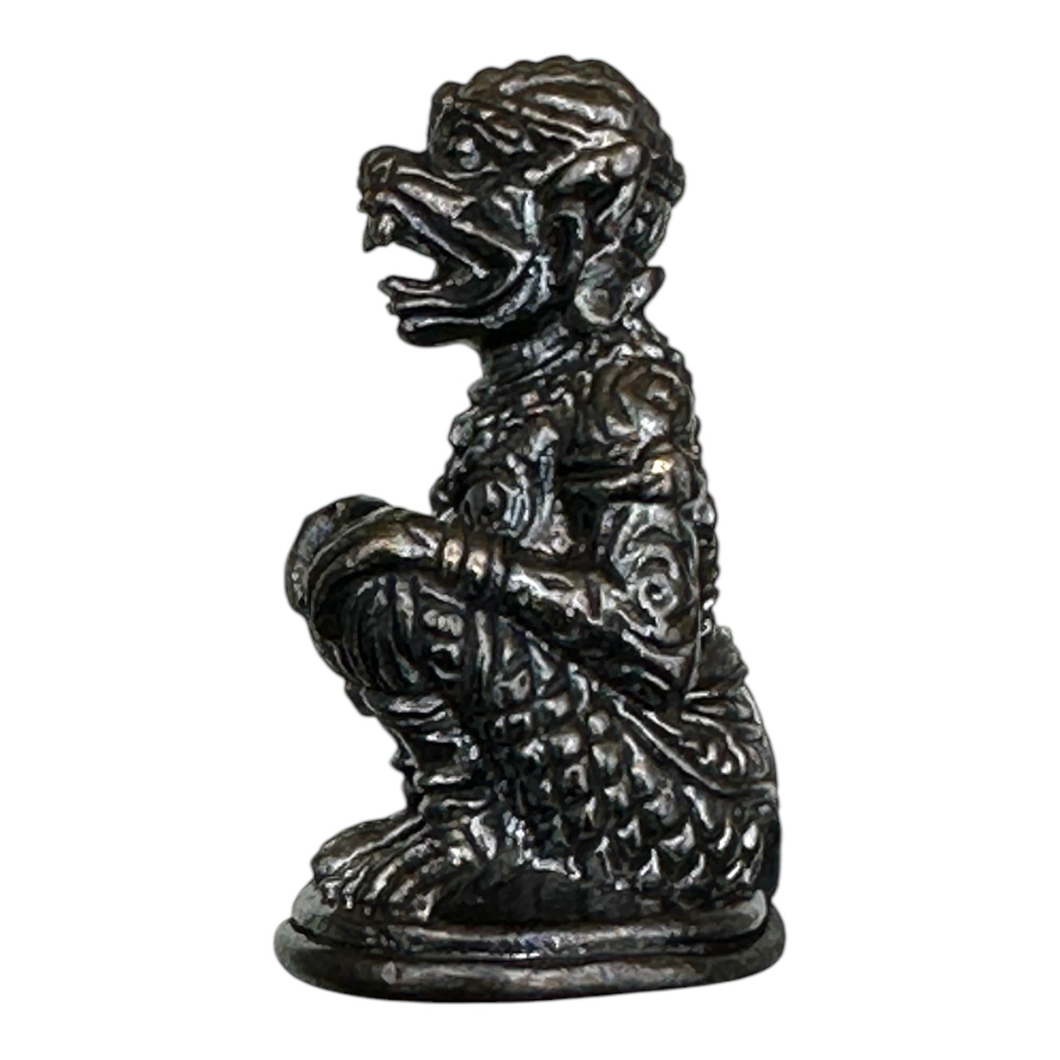 หนุมานลอยองค์อุดกริ่ง พิมพ์เล็ก เนื้อสัมฤทธิ์รมดำ หลวงปู่นน จนฺทวิโร วัดเขาพรานธูป จ.ประจวบคีรีขันธ์