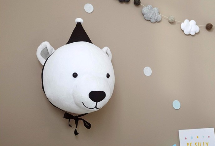หัวตุ๊กตาตกแต่งผนัง 3D Animals Head wall decoration