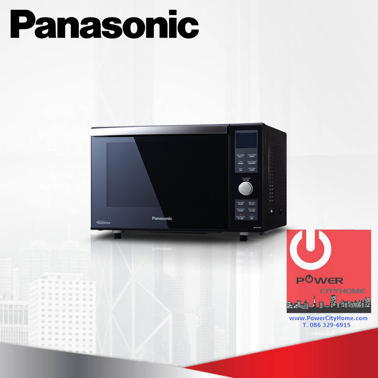 ไมโครเวฟ Panasonic 23 ลิตร ระบบDouble Heater รุ่น NN-DF383B