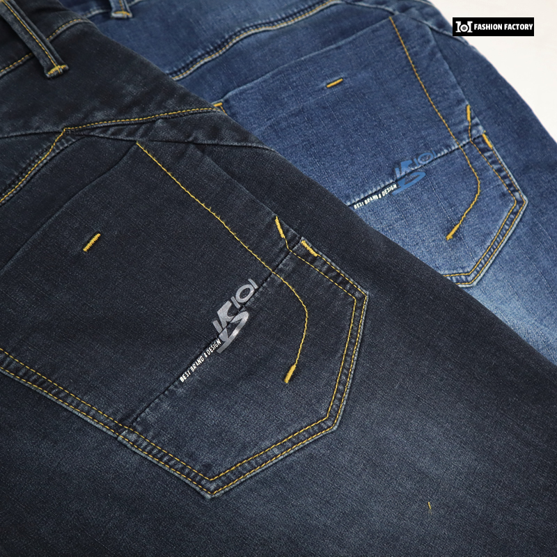 กางเกงยีนส์ขาสั้น US652/1 ยีนส์ผ้ายืดแฟชั่น ใส่สบาย สีเข้ม |US101