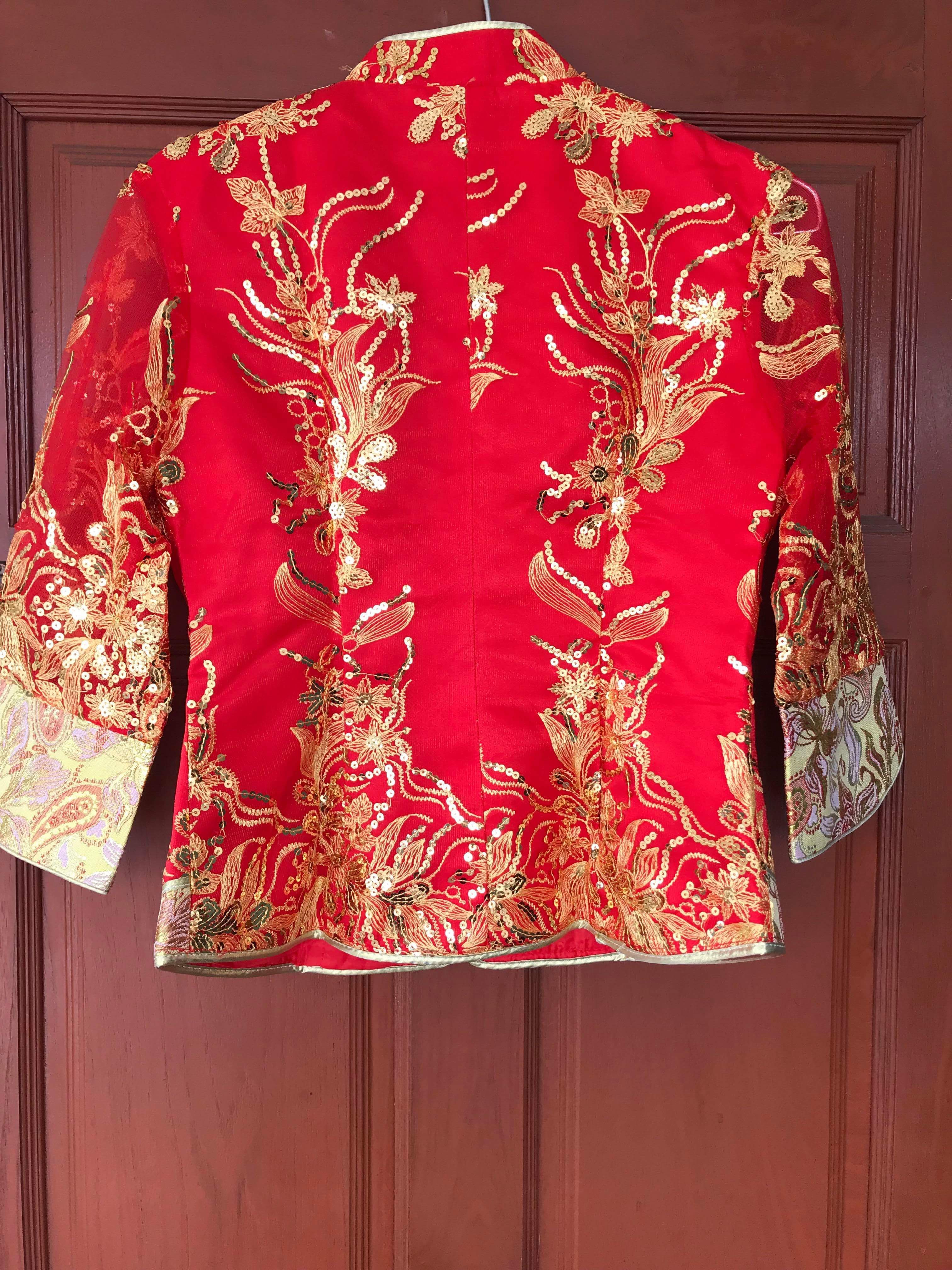 ชุดเจ้าสาวสีแดง รหัส VL 115สินค้าพร้อมส่ง