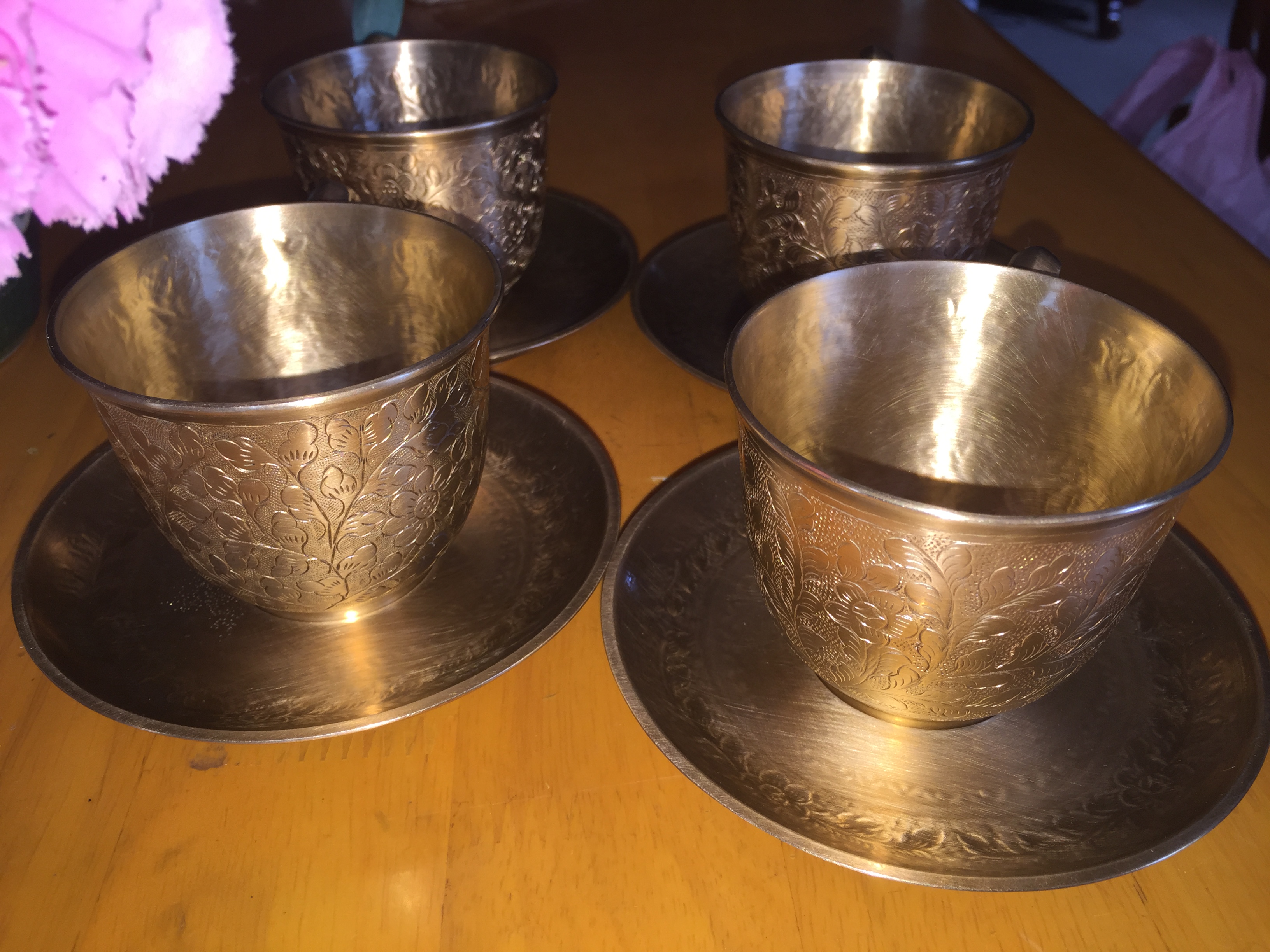 ชุดกาแฟทองเหลืองงานใหม่