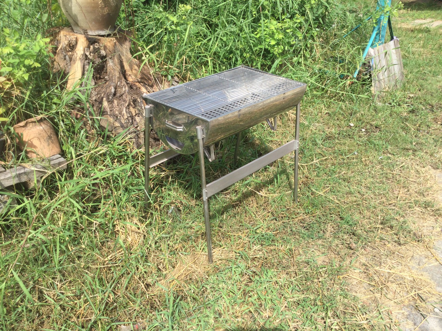 เตาปิ้งย่างสแตนเลส 304 รุ่นใหญ่(ไม่มีฝา) ขนาด 73 ซม.