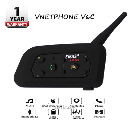 Vnetphone Ejeas V6C Referee Intercom บลูทูธอินเตอร์คอม อุปกรณ์สำหรับผู้ตัดสินกีฬา (แพคเดี่ยว)