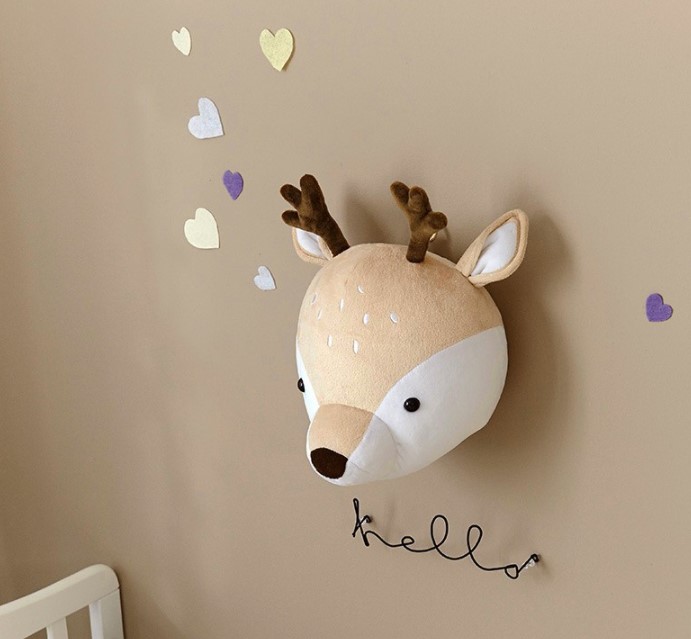หัวตุ๊กตาตกแต่งผนัง 3D Animals Head wall decoration