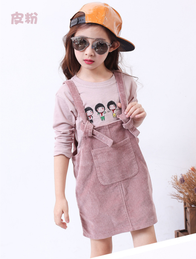 เอี๊ยมกระโปรงเด็ก (รวมเสื้อตัวใน) Size 120