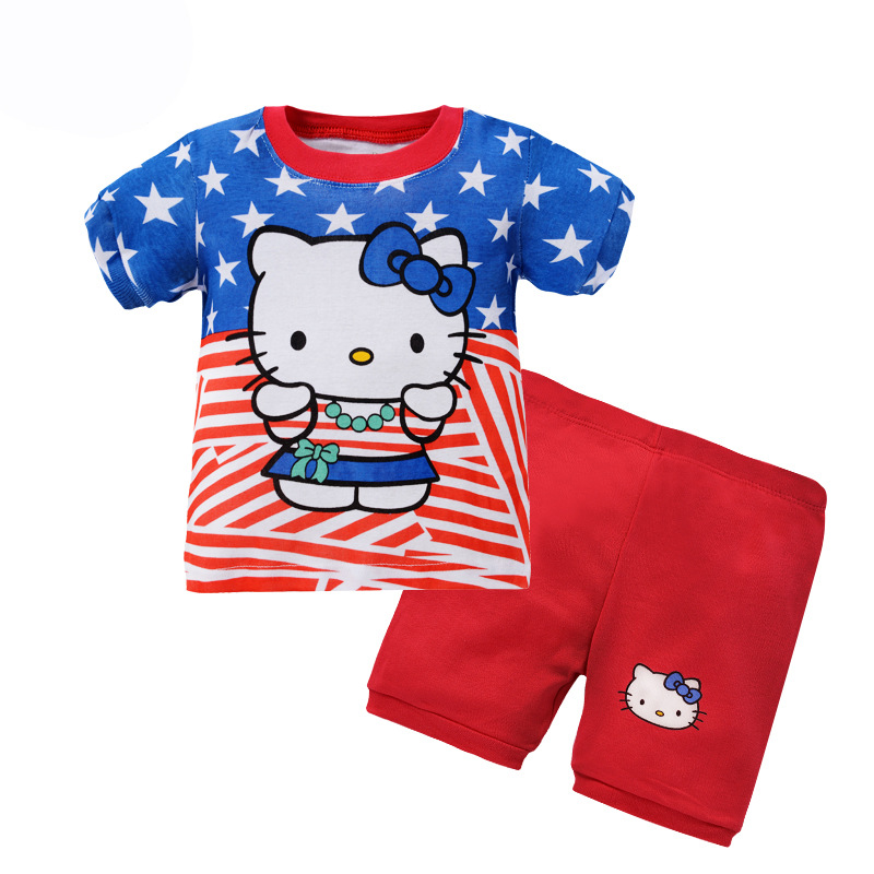 ชุดนอนเด็กเล็ก แขนสั้น ขาสั้น Size 2T,4T