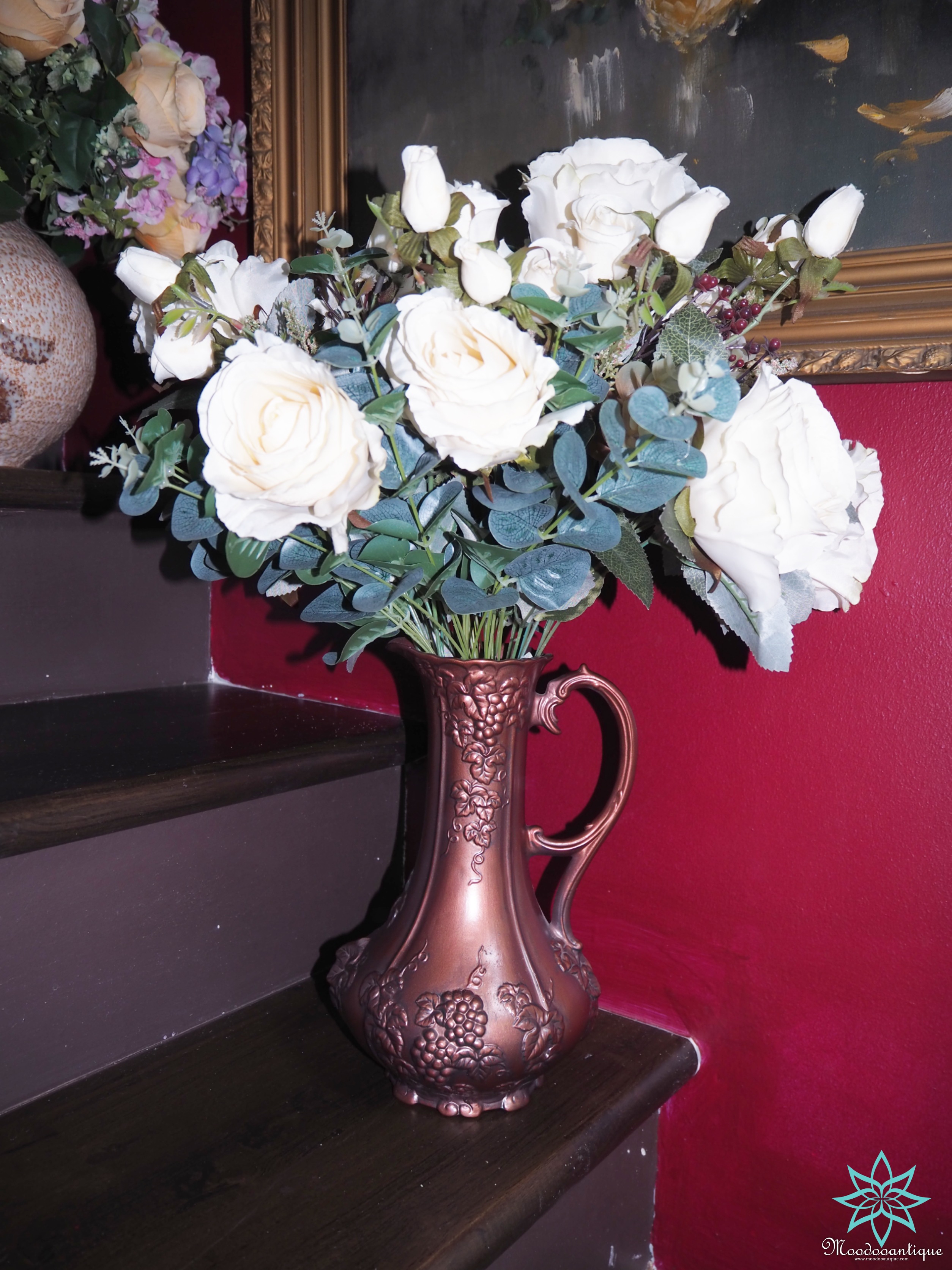 แจกันเซรามิคสีบรอนซ์