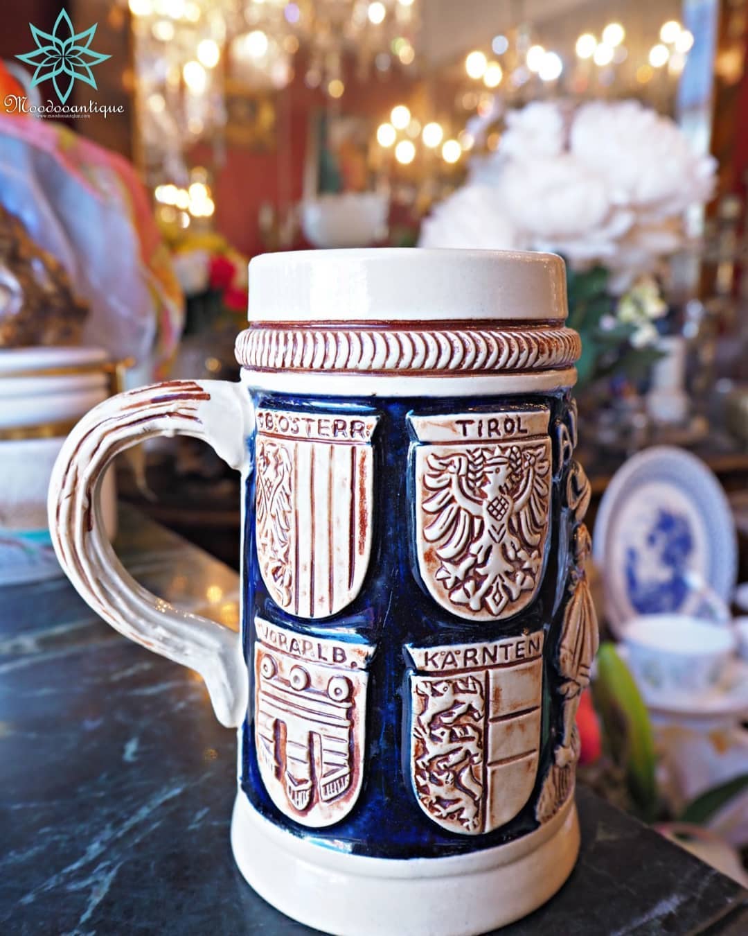 แก้วเบียร์ วินเทจออสเตรียเบียร์สไตน์ Vintage Austria Beer Stein