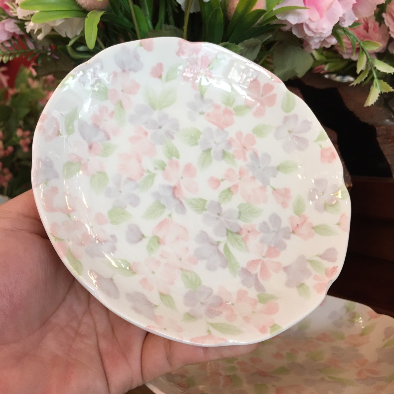 จานแบ่งขนม JAPAN ลายน่ารักค่ะ มีหลายแบบให้เลือก