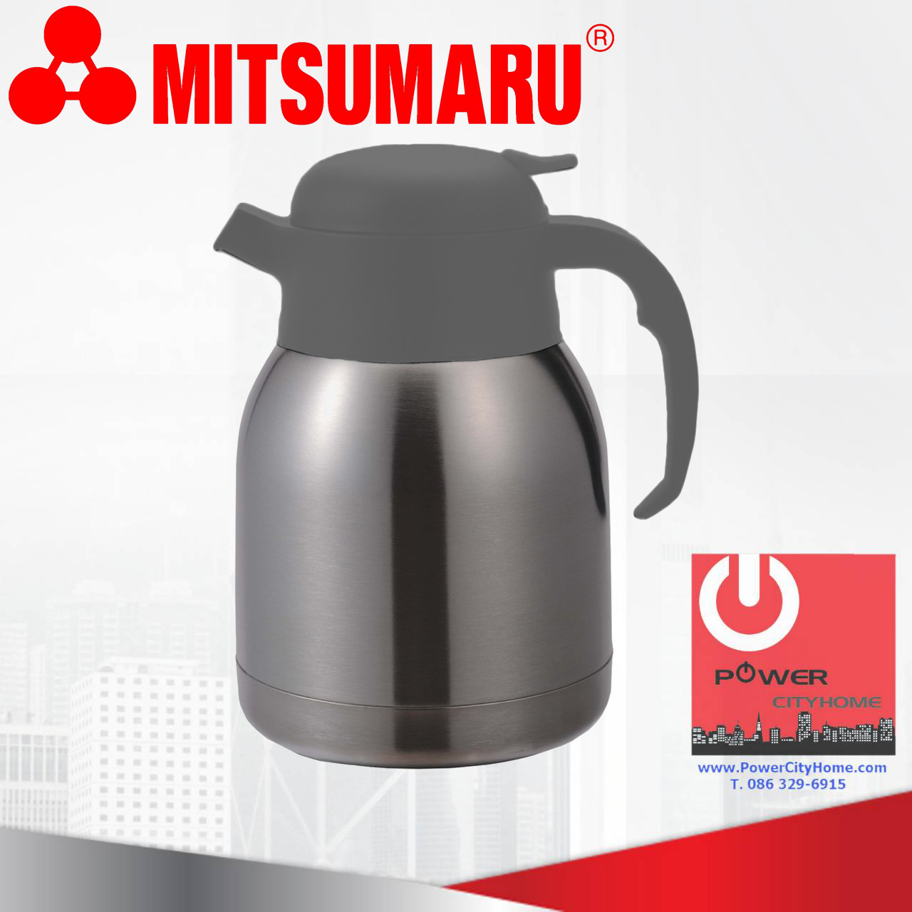 กระติกเก็บน้ำร้อน Mitsumaru 1.0 ลิตร รุ่น AP-JC108S