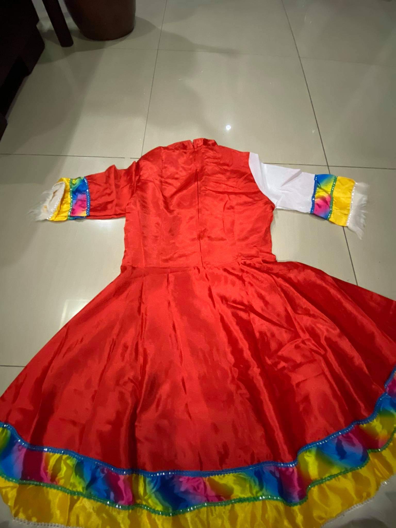 ชุดทิเบต สีแดง รหัส DO 49