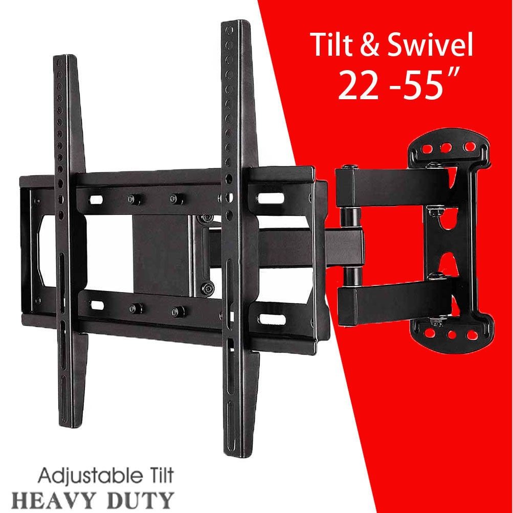 Heavy Duty มุมทีวี Wall Mount Bracket หมุนยาว 40 43 49 50 55 นิ้ว Full Motion Swing Arm XL Long Extension Wall Mount