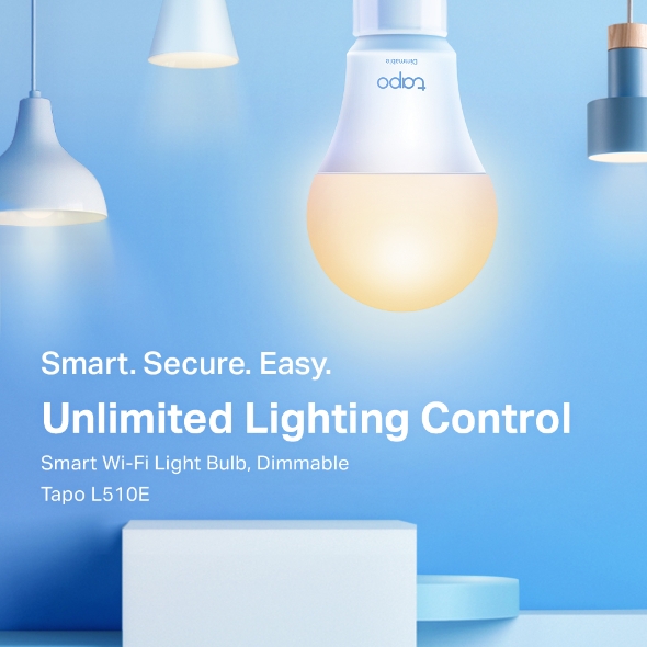 Tapo L510E Smart Wi-Fi Light Bulb, Dimmable