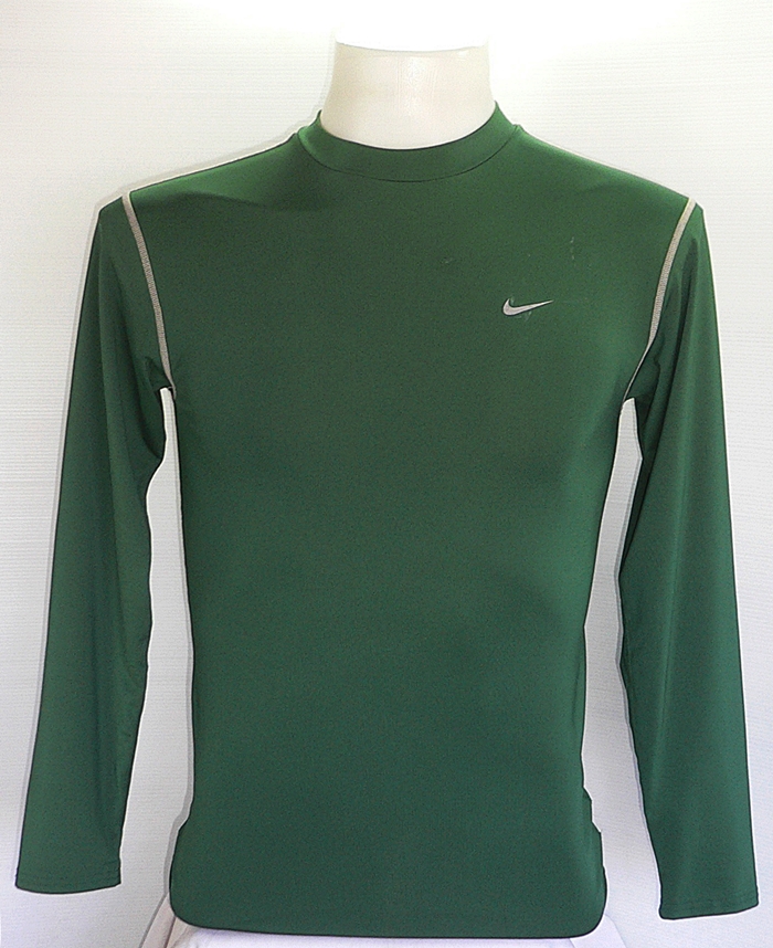 เสื้อรัดกล้ามเนื้อ NIKE PRO แขนยาวสีเขียว ไซส์ L